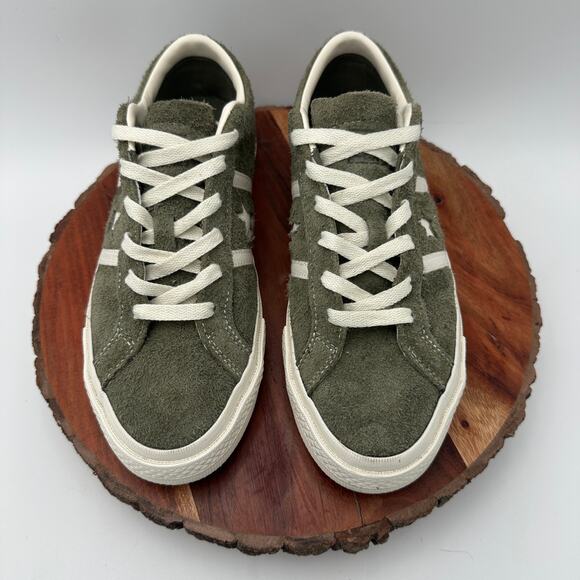 Converse One Star Academy Pro Vintage Suede Olive Green Sneakers 39 EU 8 W 6.5 M - Picture 9 of 11